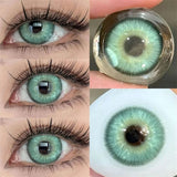 Colored Contact Lenses Lalens Lime Blue Green Gray Sukura Violet Purple Color Contacts Eye Lens Eyes Half Year 2Pcs
