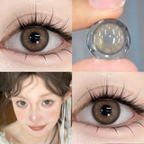 1pair Contact Lenses Brown Pupils with Degree Colored Korean Lenses Make up Fashion Lenses Fast Shipping Yearly Use