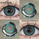 1 Pair Fashion Colored Contact Lenses Popular Natural Gray Brown Beauty Pupils Blue Eyes Lens Yearly Blue Eyes Contact