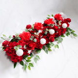 Ikeehome  100cm DIY Wedding Flower Wall Decoration Arrangement Supplies Silk Peonies Rose Artificial Floral Row Decor Wed Arch Backdrop