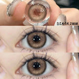 1 Pair Colored Contact Lenses for Eyes Natural Look Brown Eye Lenses Gray Contact Blue Lenses