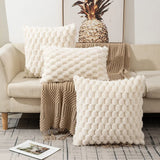 Red Pineapple Grid Turtle Pattern 3D Soft Plush Throw Pillowcase,Cushion Cover for Living Room Sofa Bedroom Home Room Decor 45CM