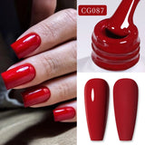 10ml Purple Red Series Gel Nail Polish Winter Dark Purple Nail Art Varnish Semi Permanent Soak Off UV LED Gel