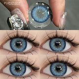 Natural Color Lens Eyes 2pcs Color Contact Lenses For Eye Blue Beauty Contact Lenses Eye Yearly Cosmetic Color Lens