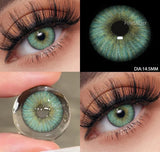 2pcs Colored Contact Lenses for Eyes Natural Blue Contact Lenses Eye Makeup Contact Yearly Gray Beauty Pupil Women Lens