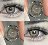 1 Pair Colored Contact Lenses for Eyes Blue Contacts Lenses Green Eye Contacts Beauty Cosmetics Gray Pupils Yearly Use