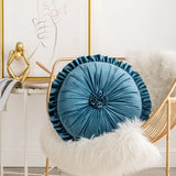 Lotus Leaf Lace Pillow Round Flower Office Back Cushion Creative Circle Home Bedhead Decoration Pillows Homestay Sofa Decor