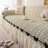 1PC Sofa Towel French Chenille New Four-season Universal Full Cover Sofa Protective Cover Non Slip Striped Home Textile Products