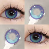 1 Pair Cosplay Contact Lenses for Eyes Cosplay Anime Lenses Multicolored Lenses Halloween Blue Eye Pupilentes 1 Year