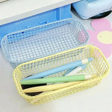 Desktop Storage Basket INS Metal Sundries Organizer Basket Photocard Case Office Stationery Home Supplies Make Up Sorting Holder