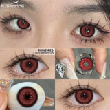 1Pair Cosplay White Color Contact Lenses Halloween Scary Contact Lenses Crazy Red Eye Makeup Lenses Black Beauty Pupils