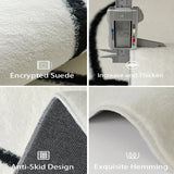 Light Luxury Retro Living Room Decorative Carpet High-end Bedroom Home Washable Plush Mats Fluffy, Soft and Non-slip Bedside Rug