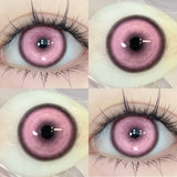 1 Pair New Colored Contacts Lenses with Myopia 0~-8.00 Degree Yearly Cosplay Cosmetic Makeup Pupils 14.5mm Blue Eye Lens