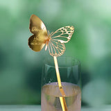 Personalised Butterfly Drink Stirrers Wedding Decoration Party Cocktail Bar Sticks Custom Name Wedding Table Centerpiece Favor