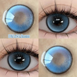 2pcs Myopia Color Contact Lenses for Eyes with Prescription Beauty Pupils Makeup Eye Color Lenses Fashion Blue Lenses