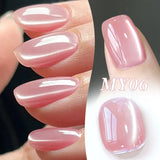 10ml Only Green Glass Bead Cat Magnetic Gel Nail Polish Guava Soda Grape Iced Crystal Salon Soak Off Gel Manicure