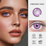1 Pair Myopia Fashion Lens Prescription Colored Contact Lenses Beauty Pupils Purple Eye Lenses Blue Eye Color Lenses