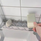Stainless Steel INS Style Soap Rack Shelf Home Kitchen Bathroom Draining Countertop Basin Soap Holder Bathroom Accessories Tools