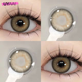 2pcs Color Contact Lenses Brown Color Lens Baby Blue Eyes Beauty Pupils Cosmetic Makeup Green Contacts Gray Lenses Yearly