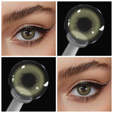 Colored Contact Lenses 2Pcs Natural Blue Half Yearly Cosmetic Small Pupil Color Contacts Beauty Eyes Lenses Wholesale