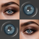 Small Pupil Blue Brown Colored Contact Lenses 1 Pair Natural Fashion Eye Color Contacts Beauty Makeup Cosmetic Lenses