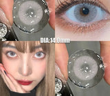 1 Pair 2025Year New Lenses with Myopia Degree Grade 0.00- 8.00 Pink Blue Grey Beauty Pupilentes Soft Lens Yearly ﻿
