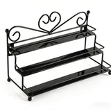 3 Tier Iron Nail Polish Display Stand Ladder Style Lipstick Organizer Acrylic Rack for Makeup Storage