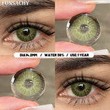 1 Pair Colorful Contact Lenses Natural Eye Makeup Contacts Lens for Eyes Korean Soft Lens Cosmetic Pupils Color Eye Len