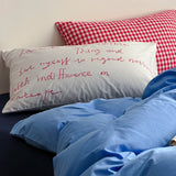 Ikeehome  Mixed Color Cotton Bedding Set Plain Cotton Waed Fabric Color Woven Design Dormi Tee Piece Set Pure Cotton Bed Canopy