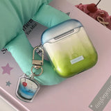 Simple Transparent Gradient Smudging TPU Case For Apple Airpods 2 3 Earphone Coque Soft Silicone Funda For Airpods Pro 2nd Cover