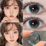 1 Pair Contact Lenses with Degree Colored Pupils Brown Lenses Blue Natural Korean Soft Lenses Fast Shipping