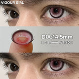 2pcs Half-Year Colored Contacts for Men Big Diameter Glossy Lenses Blue Green Purple Cosplay High