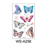 Butterfly Skin Tattoo Sticker False Tattoo Temporary Body Arm Face Makeup Tattoo Removable Butterfly Pattern Sticker for Childre