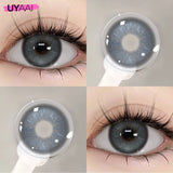 Colored Contacts Lenses Natural Look Brown Eye Lenses Gray Contact Blue Lens Cosmetic Beauty Pupil Yearly Use