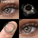 2pcs Brown Contact Lenses for Eyes Beautiful Pupils Yearly Cosmetic Blue Gray Colored Lens Brown Natural Lens Fast Ship
