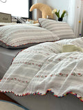 Soft Pure Cotton Bedding Set Cherry Red Waed Floral Embroidery Four-Piece Suite Cotton eet Cover Duvet Cover Bed Canopy