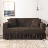 1/2/3/4 flying seat seersucker living room sofa cover elastic sofa cover elastic solid thickness elastic sofa cover