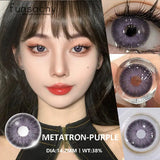 1pair Colorful Contact Lenses Brown Lenses Fashion Makeup Pupil Eyes Lens Cosplay Cosmetic Lens Yearly Use Eye Contact