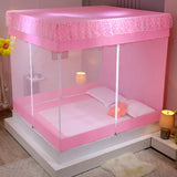 Modern Style Home Mosquito Net Double Bed Full Bottom Baby Anti-fall Mosquito Net Tent 2 Layers for Four Seasons