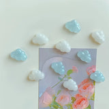 6pcs Cloud Refrigerator Magnets - Reusable, Colorful Cloud-Shaped Magnets for Fridge, Perfect for Christmas
