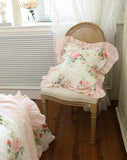 Romantic Ruffle Lace Cushion Cover ,100% Cotton Cloth Pillow Covers Decorative , Bed Throw Pillow Case , Sofa Cushion No Core