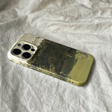 Ink Green Landscape Painting Oil Painting Case for IPHONE 16 15 14 13 PRO MAX 15PLUS 11 12 Pro Acrylic Hard Mobile Phone Cover