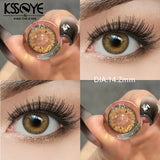 2Pcs Best Selling Contacts Colored Lenses Blue Green Grey Series Soft Lens EyeBeauty Pupil