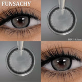 1 Pair Black Color Contact Lenses Brown Grey Beauty Soft Contact Lenses Yearly Fast Shipping Beauty Pupils Cosmetics