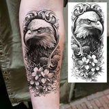 1 Sheet Realistic Flying Birds Flowers Temporary Tattoos For Women Girls Waterproof Long Lasting Fake Tattoo Sticker 3D Body Art