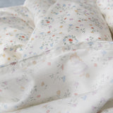 Lilys  Fre Floral Little Girl Cotton Bedding Set Tee Four Pieces Suite Snail Tower Pure Cotton Bed Linens for Kids