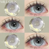 2PCS Korean Color Contact Lenses Graduated Contact Lens Natural Contacts Colored Pupils for Natural Effect Eye Yearly