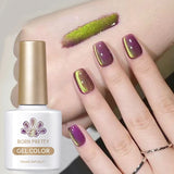 Grape Purple Colored Cat Magnetic Gel Nail Polish Blueberry Guava Passion Fruit Soak Off UV Varnish Nail Salon 10ml