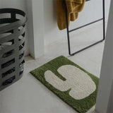 Nordic Abstract Pattern Tufted Carpet Soft Absorbent Bathroom Floor Mat Toilet Kitchen Ati-slip Rug Mats Kitchen Toilet Mats