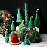 10-25cm 3D DIY Christmas Tree Candle Silicone Mold Christmas Gift Christmas Tree Resin Gypsum Silicone Mold Christmas Decoration